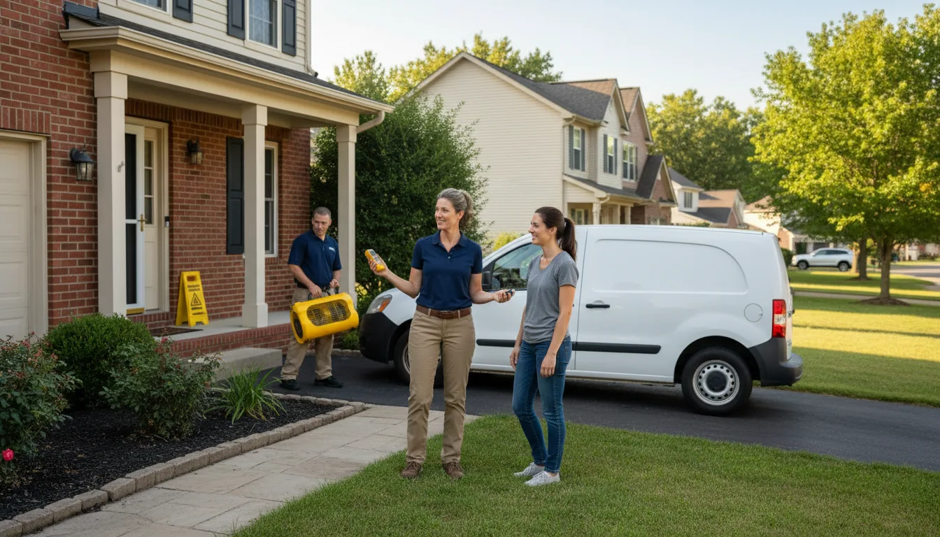 Residential water damage restoration in Foster, RI